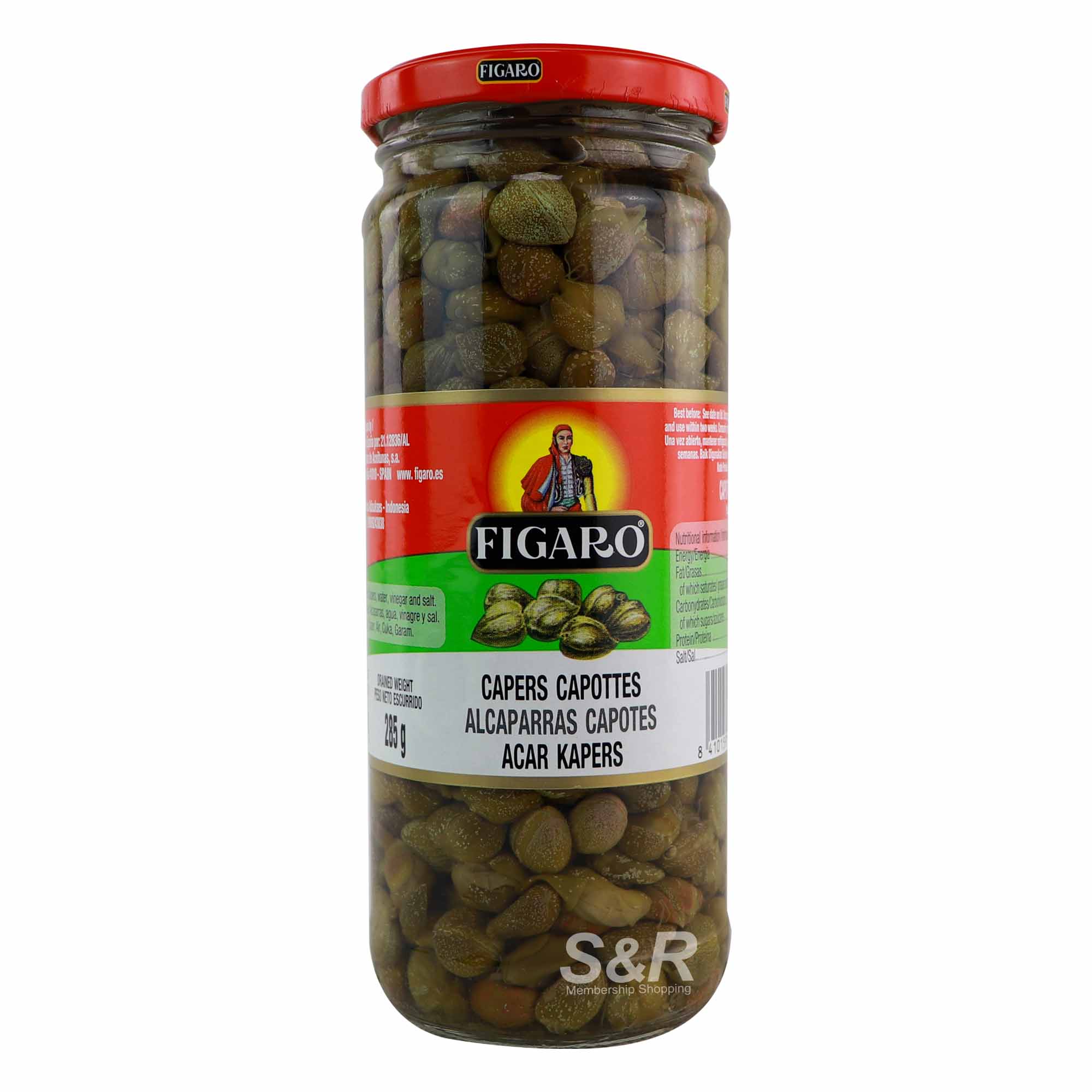 Figaro Capers Capottes 285g